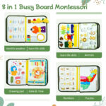 Educational Travel Toy Felt Busy Book - Image 2